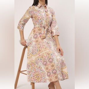 Zara Multicolor Paisley Maxi Dress